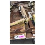 Gun rack, vintage wood tool