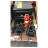 DeWalt cases, battery charging units, jack