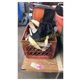 Tool bag, clamps, ratchet strap, misc