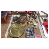 LED spotlight, plates, figurines, misc