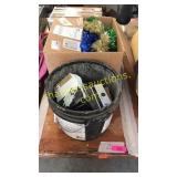 Bucket of nails/screws, Xmas decor