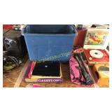 Tripod, tote, game, puzzles, misc