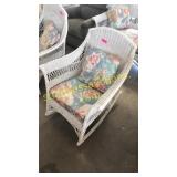 Wicker rocking chair
