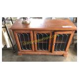 Glass front cabinet/stand