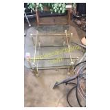 Glass top coffee table