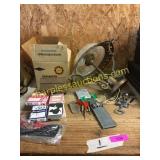 Light fixture, playing cards, view master, misc