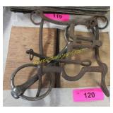 3 Antique horse bits