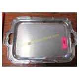 Silver serving tray