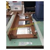 Shelf w/mirror/hooks