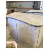 Outdoor plastic storage container