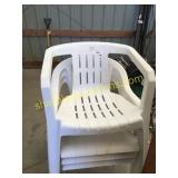 Plastic patio chairs