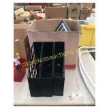 Picture frames, vase, office items, misc
