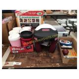 Pyrotect helmet, puzzles, dehydrator, misc