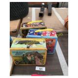 Metal lunch boxes w/thermos(3)