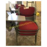 College desk chairs (3)