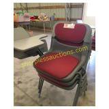College desk chairs (3)