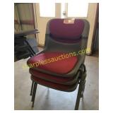 College desk chairs (3)