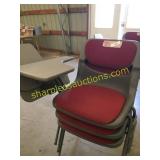 College desk chairs (3)
