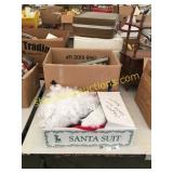 Complete Santa suit, home décor, tool, misc