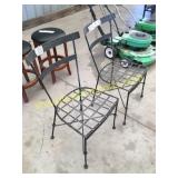 Patio metal chairs(2)