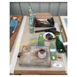 CocaCola bottles, air guns, misc