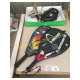 Racketball rackets(2), faucet