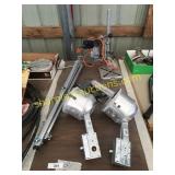 Recessed lighting, tripod, brad nailer, Craftsman