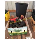 Purses, trash container