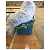 Plastic containers, pillows