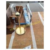 Water pump, paper towel holder, misc