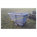 Rubbermaid tote on wheels