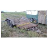 6 ft x 12 ft Steel Deck Trailer - NO TITLE