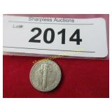 Unciculated 1940 mercury dime.