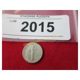 Unciculated 1940 D mercury dime