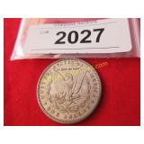 Uncirculated 1882 S Morgan silver dollar with