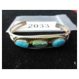 Vintage Native Amerian turquoise and silver