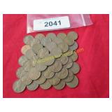 Bag of wheat pennies.