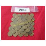 Bag of wheat pennies.