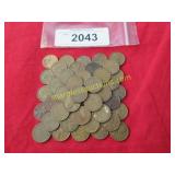 Bag of wheat pennies.