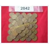 Bag of wheat pennies.