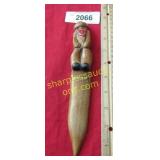 Vintage Estes Park carved wood letter opener.