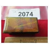 Vintage Oriental lacquer trinket box.