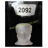 Vintage art glass toothpick holder.