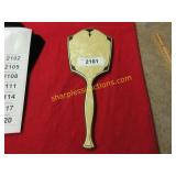Art Deco celluloid hand mirror--missing mirror