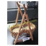 Vintage wine bottle holder