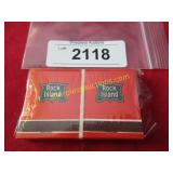 Vintage Rock Island railroad matches -unopened
