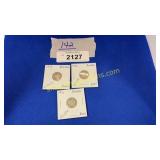 1911-1913 Barber silver dimes (qty 3)