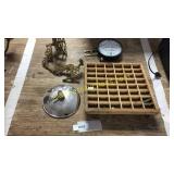 Pin organizer, funeral directors temperature clock