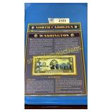 North Carolina & Washington $2 bills