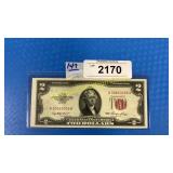 1953 red seal $2 bill